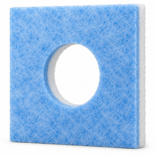 Ersatzfilter G4 für Limodor Typ F-LF/5 – 226 x 226 mm, Loch 95 mm, 12 mm