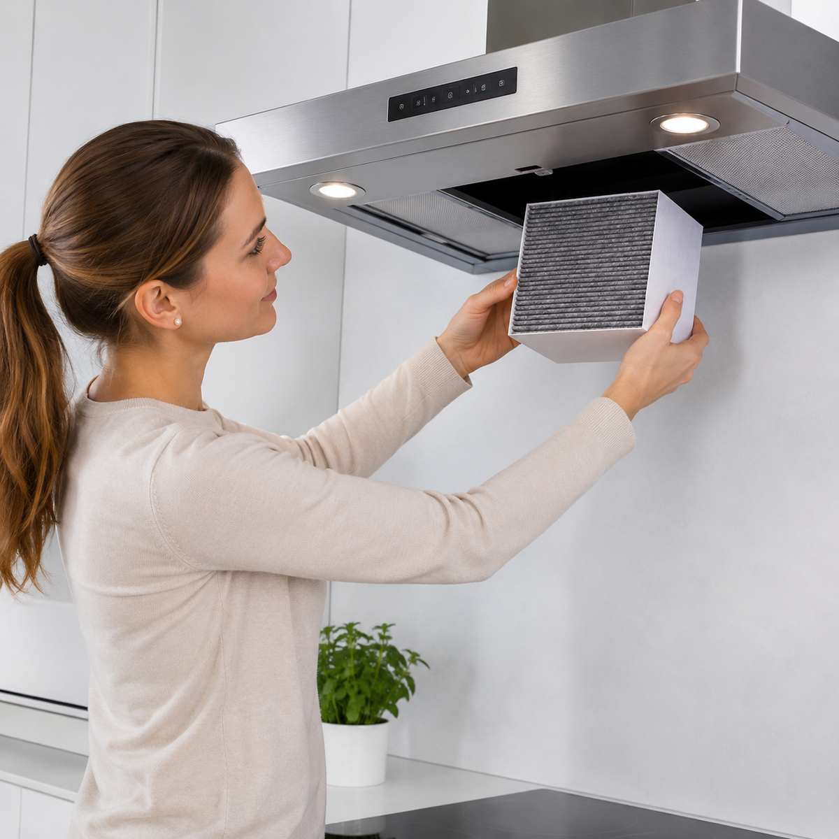 Aktivkohlefilter passend für Bosch, Neff, Siemens & Gaggenau – 230x190x100 mm